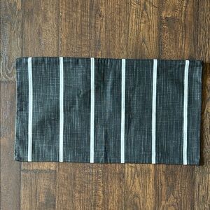 Black and White Striped Pillow Cover